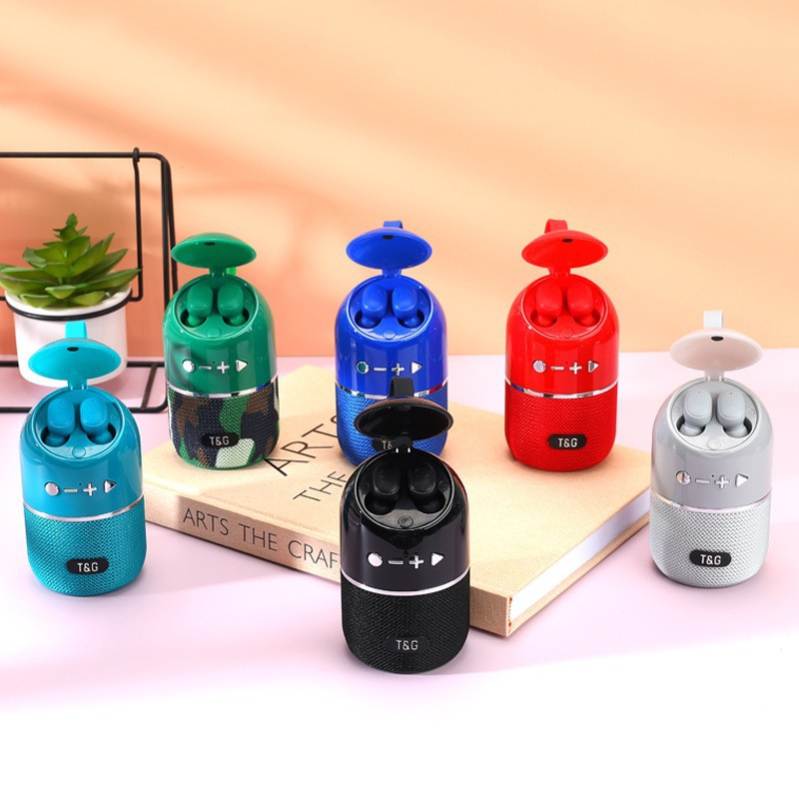 2-u-1 Mini vanjski bežični Bluetooth zvučnik s ugrađenom baterijom, IPX4 vodootpornost, BT 5.0, 5W izlaz, raspon frekvencija 100Hz–20kHz