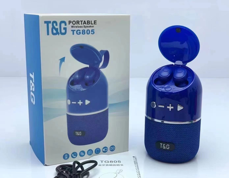 2-u-1 Mini vanjski bežični Bluetooth zvučnik s ugrađenom baterijom, IPX4 vodootpornost, BT 5.0, 5W izlaz, raspon frekvencija 100Hz–20kHz