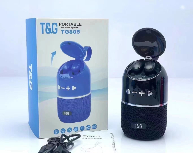 2-u-1 Mini vanjski bežični Bluetooth zvučnik s ugrađenom baterijom, IPX4 vodootpornost, BT 5.0, 5W izlaz, raspon frekvencija 100Hz–20kHz