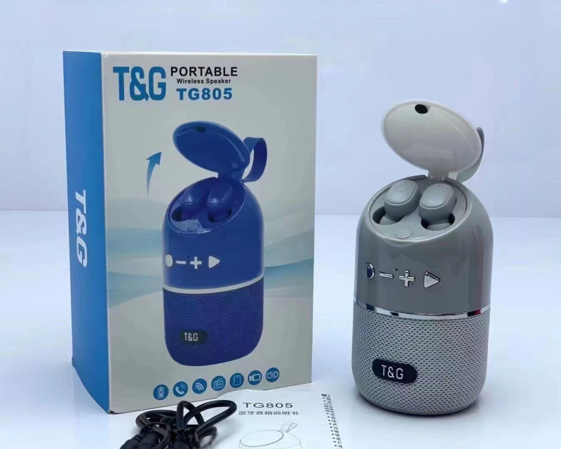 2-u-1 Mini vanjski bežični Bluetooth zvučnik s ugrađenom baterijom, IPX4 vodootpornost, BT 5.0, 5W izlaz, raspon frekvencija 100Hz–20kHz