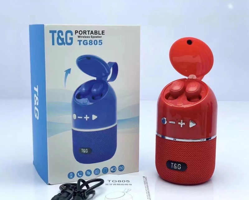 2-u-1 Mini vanjski bežični Bluetooth zvučnik s ugrađenom baterijom, IPX4 vodootpornost, BT 5.0, 5W izlaz, raspon frekvencija 100Hz–20kHz