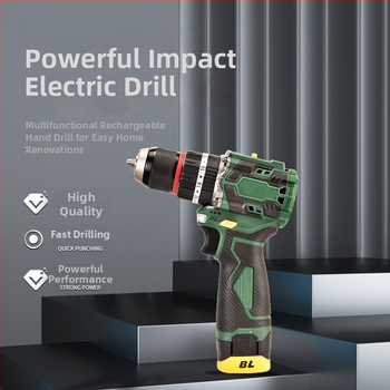 Bezuhlíková lítiová vŕtačka – pravý pištoľový dizajn, plynulá regulácia rýchlosti, maximálny priemer vrtáka 10 mm