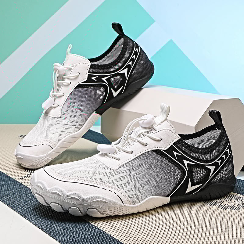 Παπούτσια διάσχισης ποταμών - Unisex, διαπνέον επάνω από πλέγμα, σόλα από φυσικό καουτσούκ, ελαστικό κλείσιμο με λουρί