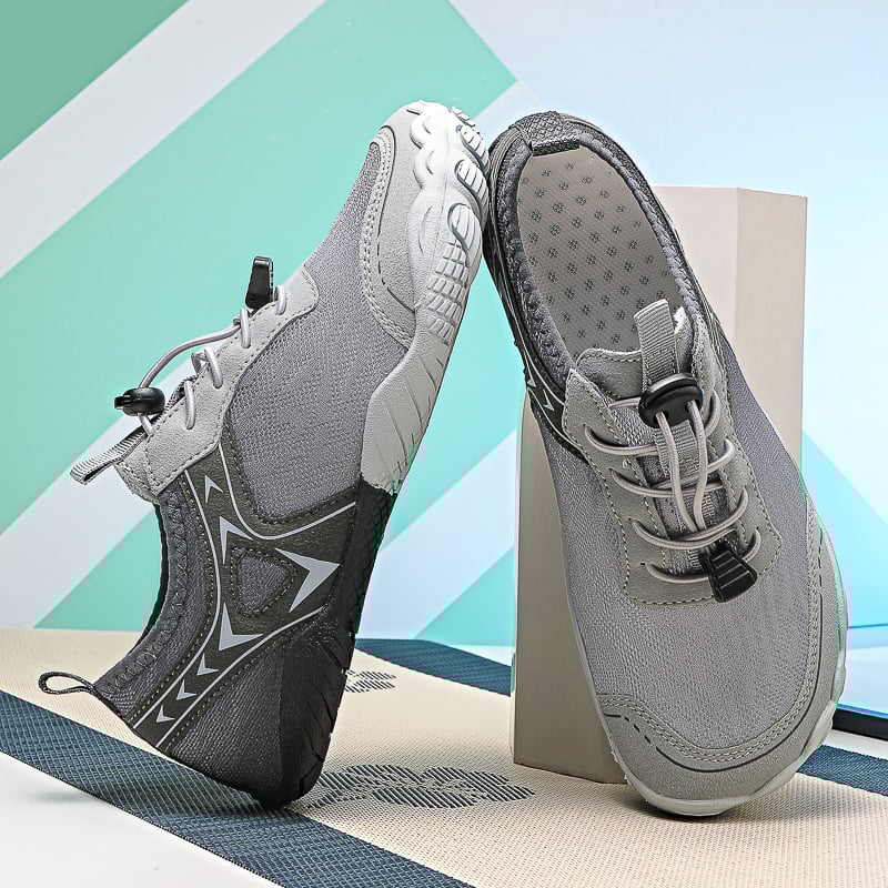 Παπούτσια διάσχισης ποταμών - Unisex, διαπνέον επάνω από πλέγμα, σόλα από φυσικό καουτσούκ, ελαστικό κλείσιμο με λουρί