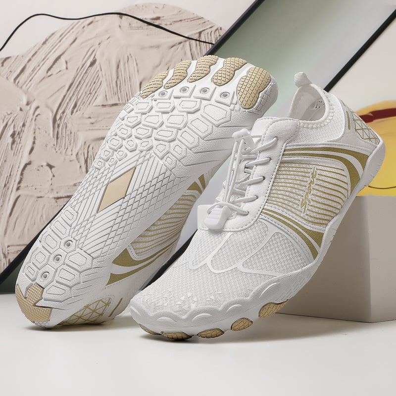 Παπούτσια διάσχισης ποταμών - Unisex, διαπνέον επάνω από πλέγμα, σόλα από φυσικό καουτσούκ, ελαστικό κλείσιμο με λουρί