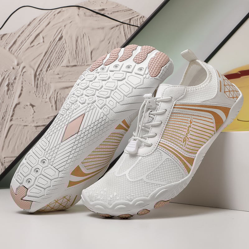 Παπούτσια διάσχισης ποταμών - Unisex, διαπνέον επάνω από πλέγμα, σόλα από φυσικό καουτσούκ, ελαστικό κλείσιμο με λουρί