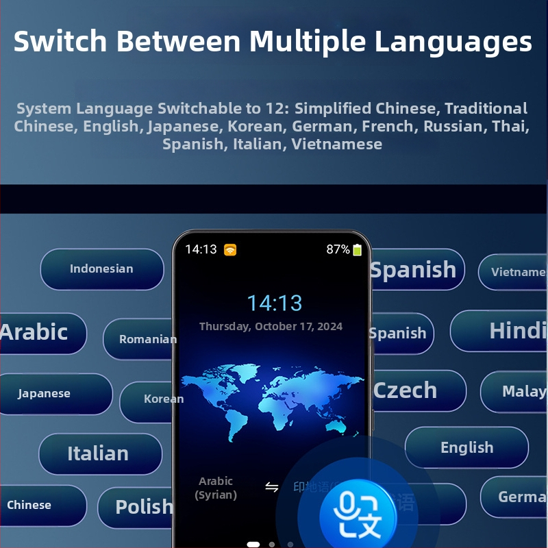Višestranični prevoditelj s simultanim prijevodom, offline inteligentno učenje engleskog jezika, model M01, lansiran 2024.; podržava kineski, engleski, japanski, korejski, francuski, njemački i ruski
