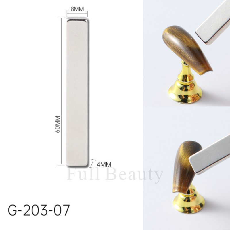 Alat za nokte DIY s mini cat-eye magnetskom trakom, višenamjenski, metalna konstrukcija, 20 g