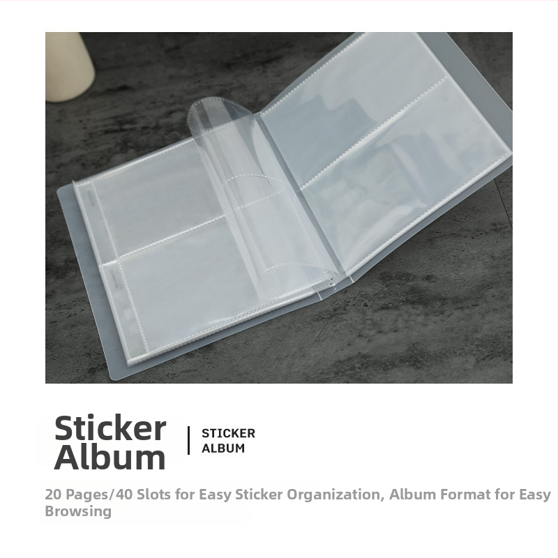 Album na skladovanie nálepiek na nechty – japonský štýl, priehľadný, prachotesný, pre nálepky na nechty, zobrazenie a usporiadanie, 33 g, doska na zobrazenie nechtového umenia, základné balenie