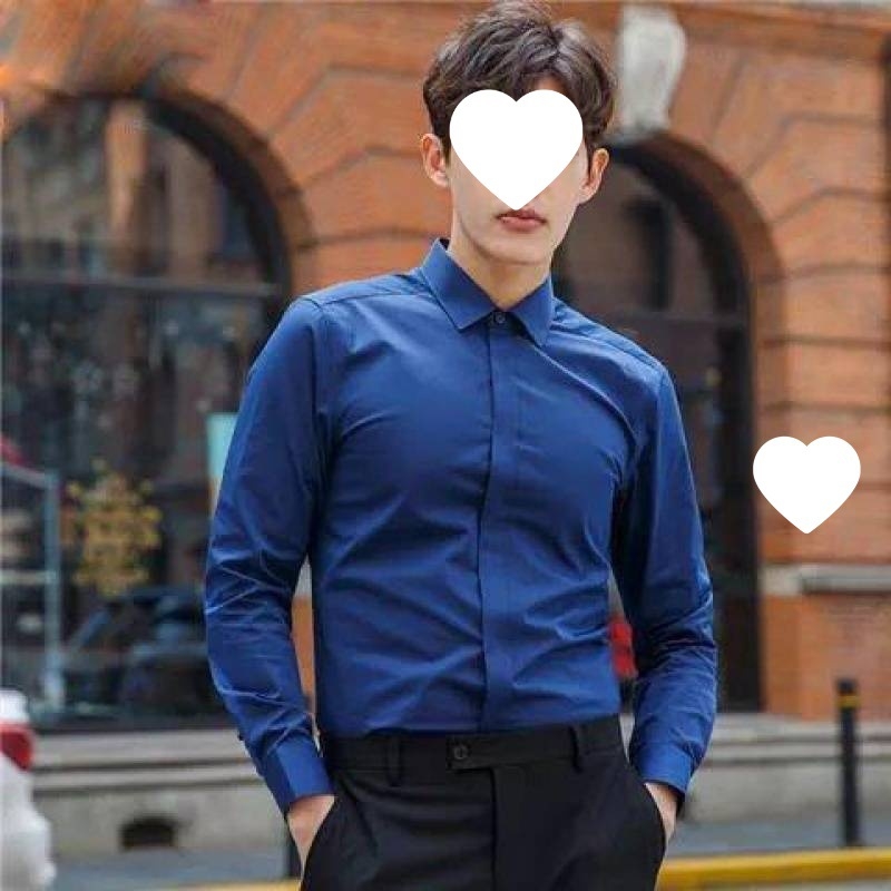 Ανδρικό πουκάμισο με επένδυση φλίς, μακριά μανίκια, γιακά τύπου stand, στενή γραμμή, πολυεστέρας (Πολυεστέρας; φλίς επένδυση; μακριά μανίκια; γιακά τύπου stand; στενή γραμμή)