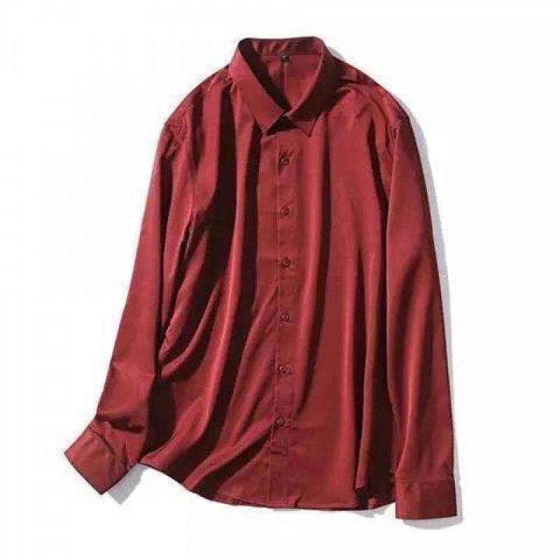 Ανδρικό πουκάμισο με επένδυση φλίς, μακριά μανίκια, γιακά τύπου stand, στενή γραμμή, πολυεστέρας (Πολυεστέρας; φλίς επένδυση; μακριά μανίκια; γιακά τύπου stand; στενή γραμμή)