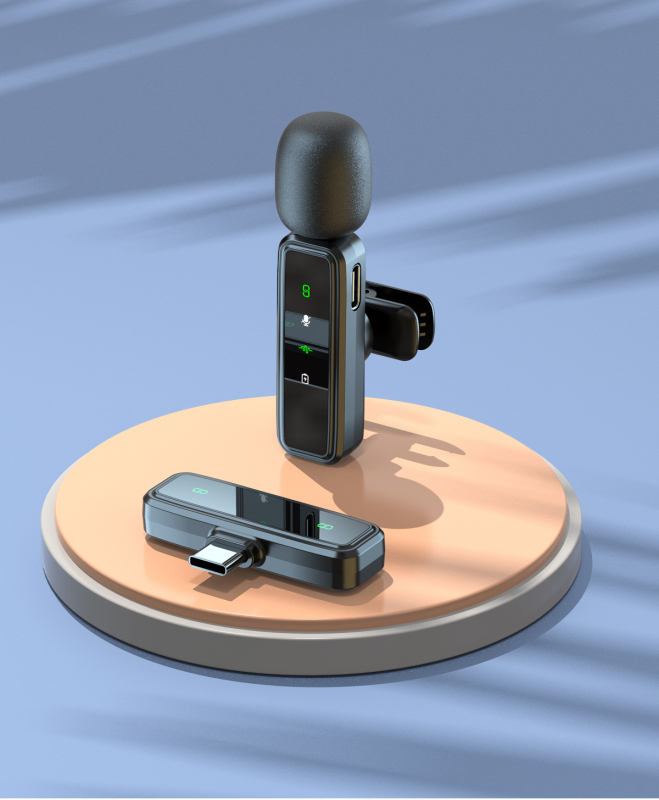 Lavalier mikrofon za prijenos uživo s omnidirekcijskim snimanjem, ugrađena baterija, frekvencijski odziv 60 Hz–15 kHz, SNR ≥75 dB, trajanje rada 6–8 sati