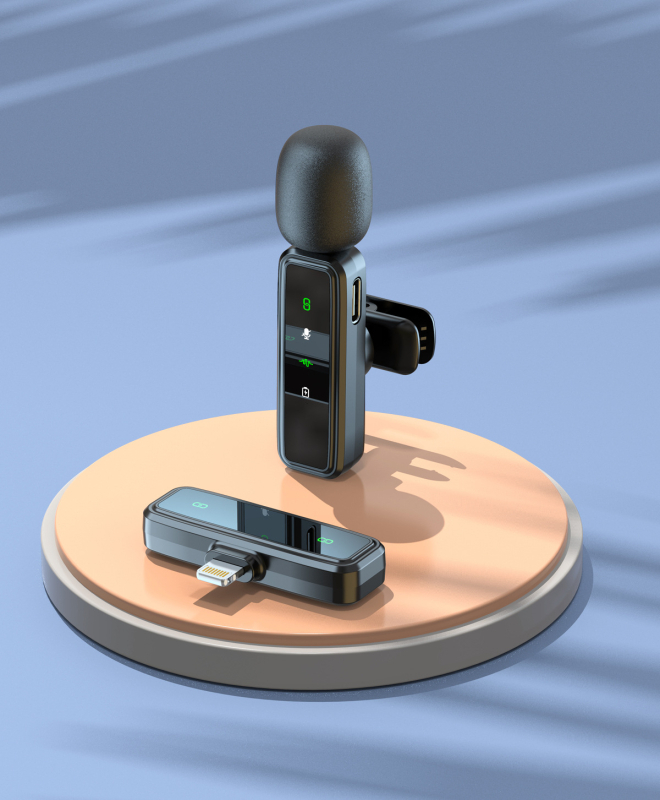 Lavalier mikrofon za prijenos uživo s omnidirekcijskim snimanjem, ugrađena baterija, frekvencijski odziv 60 Hz–15 kHz, SNR ≥75 dB, trajanje rada 6–8 sati