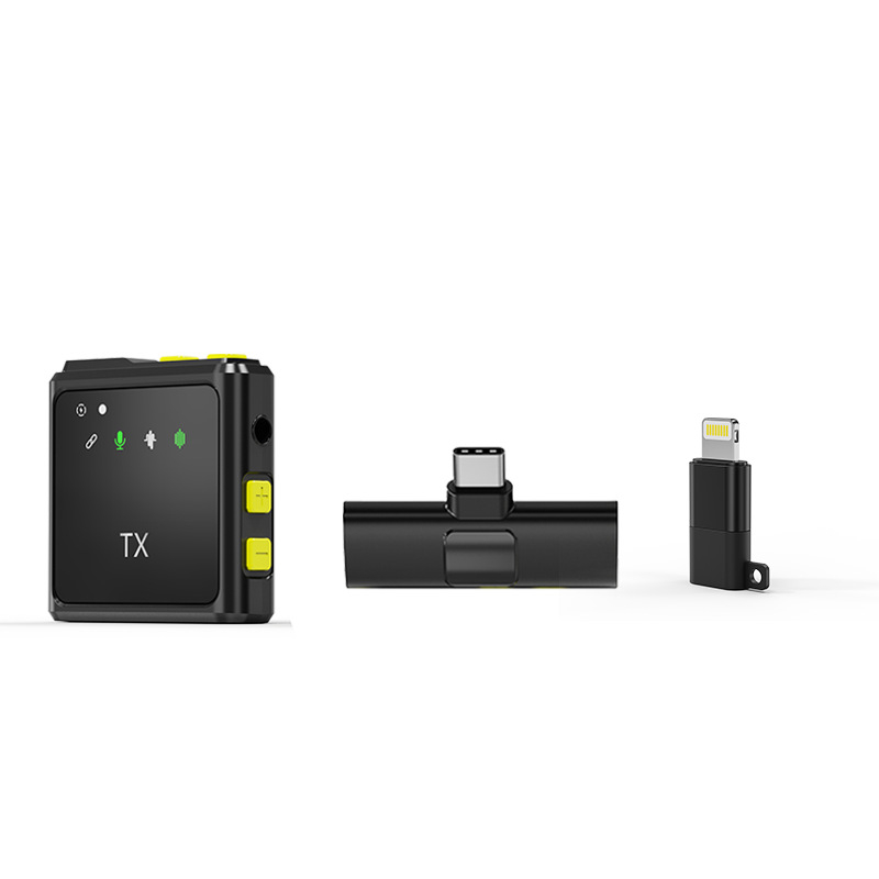 Bežični Lavalier mikrofon za vanjske prijenose uživo – tri u jednom, snimanje zvuka uz redukciju šuma, omnidirakcijski, Bluetooth 5.2, 20Hz–20kHz, SNR ≥60 dB, trajanje baterije 8-12 sati