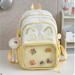 Studentska ranac, najlon materijal, prozračan, mladi kampus stil, motiv anime crtani, zakrivljene naramenice