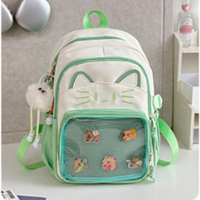 Studentska ranac, najlon materijal, prozračan, mladi kampus stil, motiv anime crtani, zakrivljene naramenice