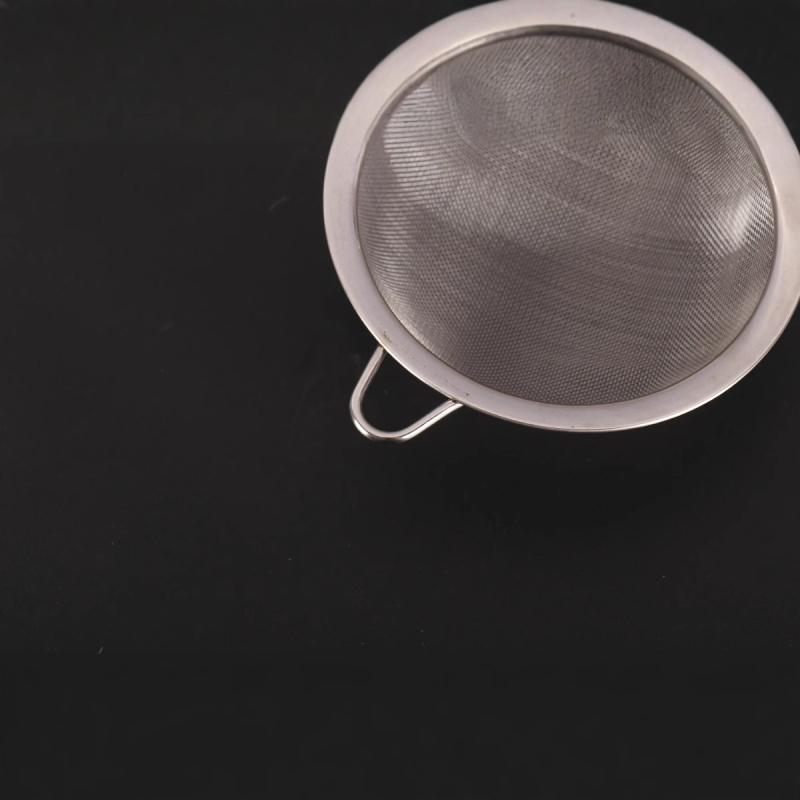 304 rozsdamentes acél – merítőkanál finom hálószűrővel a szójatejhez, csúszásmentes, dupla kampó, égés elleni védelem