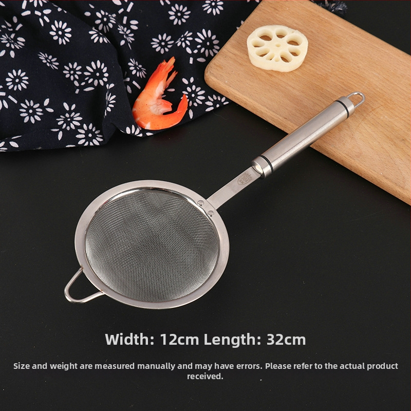 304 rozsdamentes acél – merítőkanál finom hálószűrővel a szójatejhez, csúszásmentes, dupla kampó, égés elleni védelem