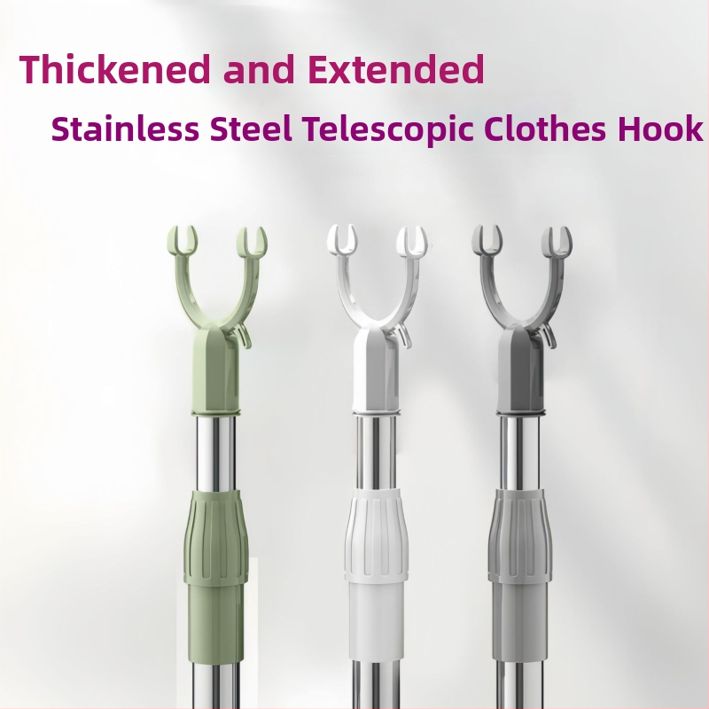 Teleszkópos ruhaszárító rúd rozsdamentes acélból, erkélyre és fürdőszobába, modern minimalista stílus