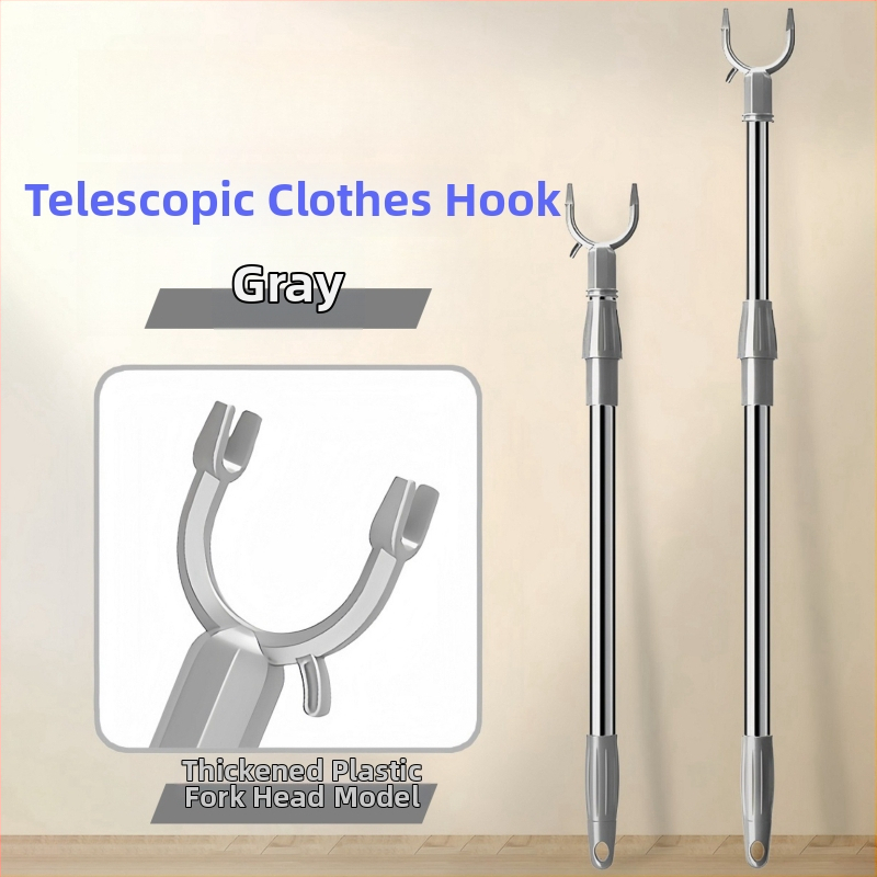 Teleszkópos ruhaszárító rúd rozsdamentes acélból, erkélyre és fürdőszobába, modern minimalista stílus