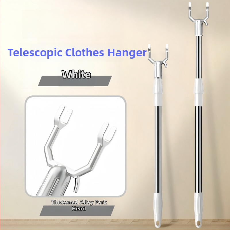Teleszkópos ruhaszárító rúd rozsdamentes acélból, erkélyre és fürdőszobába, modern minimalista stílus
