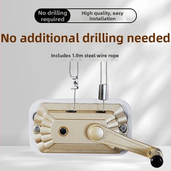 Ruhaszárító dupla rúddal, kézi hajtóorsó, alumíniumötvözet, beltéri emelő