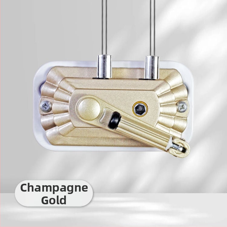 Ruhaszárító dupla rúddal, kézi hajtóorsó, alumíniumötvözet, beltéri emelő