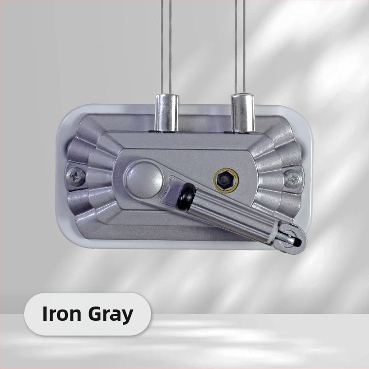 Ruhaszárító dupla rúddal, kézi hajtóorsó, alumíniumötvözet, beltéri emelő