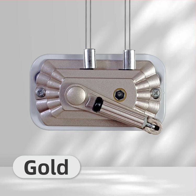 Ruhaszárító dupla rúddal, kézi hajtóorsó, alumíniumötvözet, beltéri emelő