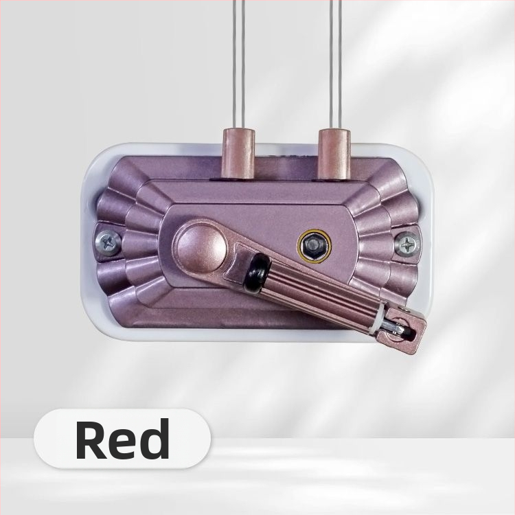 Ruhaszárító dupla rúddal, kézi hajtóorsó, alumíniumötvözet, beltéri emelő