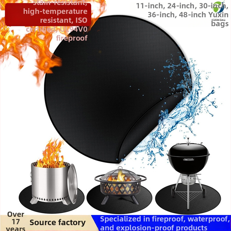Vonkajší ohňovzdorný izolačný mat pre BBQ ohnisko zo silikónových sklenených vlákien