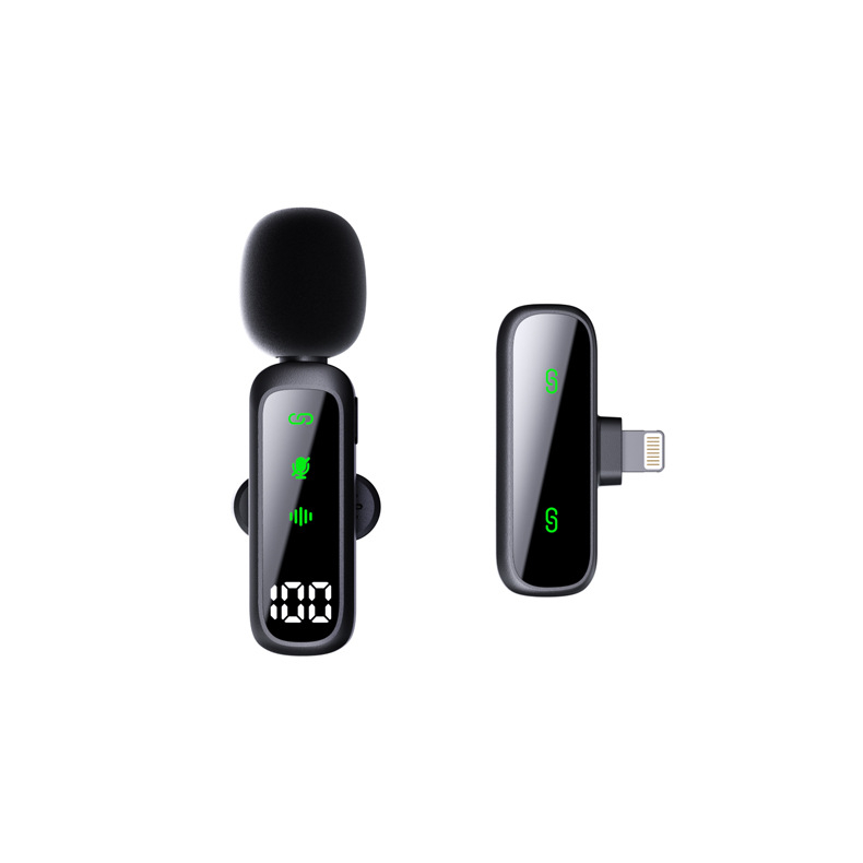 Lavalier mikrofoni T20, 2-u-1 za prijenos uživo i VLOG, omnidirekcionalni, frekvencijski raspon 40 Hz-20 kHz, SNR ≥70 dB, ugrađena baterija 3–6 sati