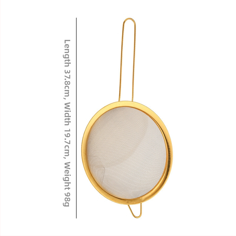 201-es rozsdamentes acélból készült konyhai szita, többfunkciós tészta, gyümölcslé és szójatej számára; hőálló kialakítás