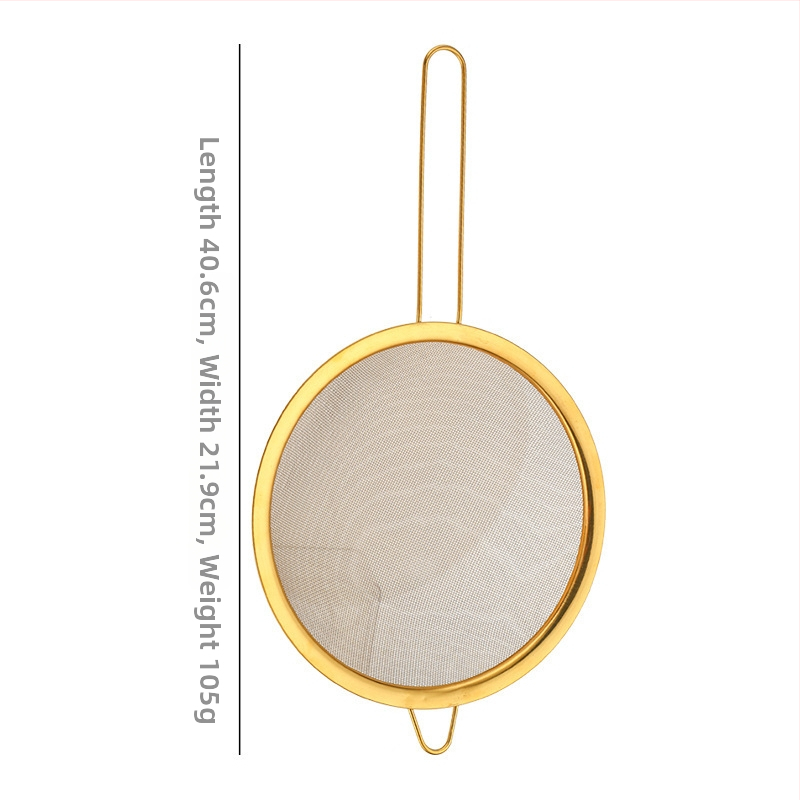 201-es rozsdamentes acélból készült konyhai szita, többfunkciós tészta, gyümölcslé és szójatej számára; hőálló kialakítás