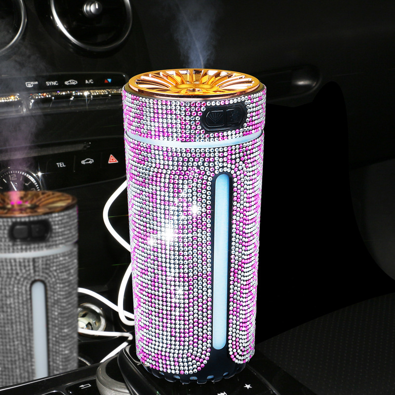 Αυτοκινητικός καθαριστής αέρα με υγραντήρα και αρωματοθεραπεία, μοντέλο 001, ABS, τροφοδοσία USB, 220V