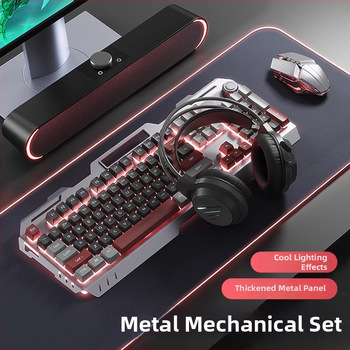 Dream Tribe 845 Ενσύρματο σετ πληκτρολογίου, ποντικιού και ακουστικών για επιτραπέζιο gaming (USB πληκτρολόγιο, USB ποντίκι, καλώδιο 1.5 m)