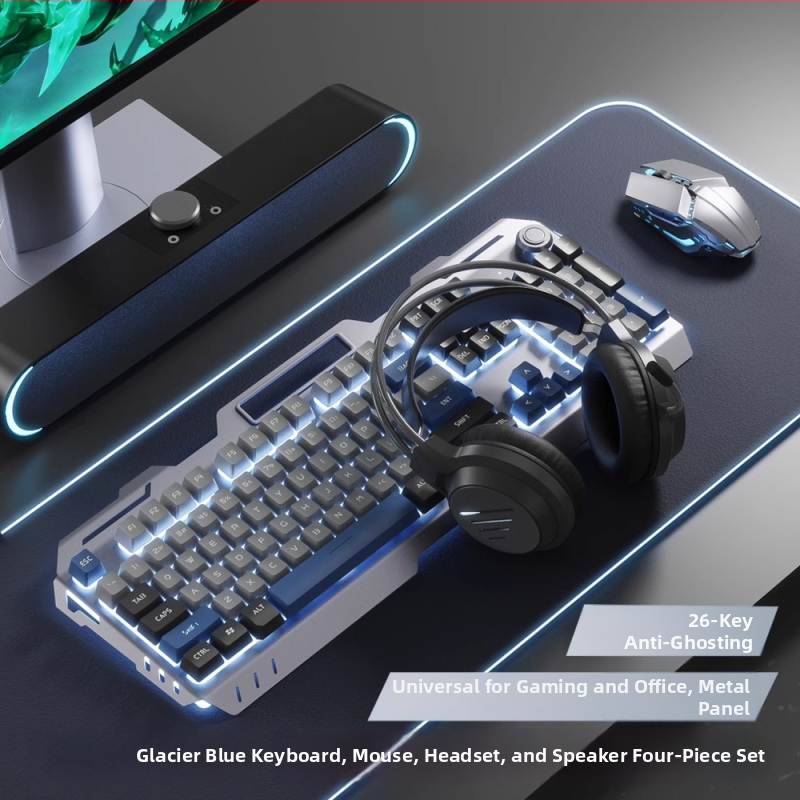 Dream Tribe 845 Ενσύρματο σετ πληκτρολογίου, ποντικιού και ακουστικών για επιτραπέζιο gaming (USB πληκτρολόγιο, USB ποντίκι, καλώδιο 1.5 m)