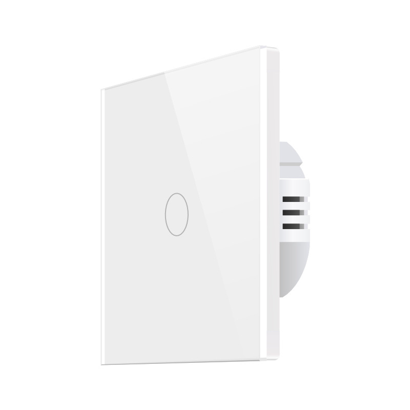 Pametni WiFi prekidač za kućnu upotrebu – jednovodično/neutralno, RF433 daljinsko upravljanje, Alexa tajmer, dodirni upravljanje (100-240V, 10A, razmak rupa 60mm, otporno na plamen ABS)