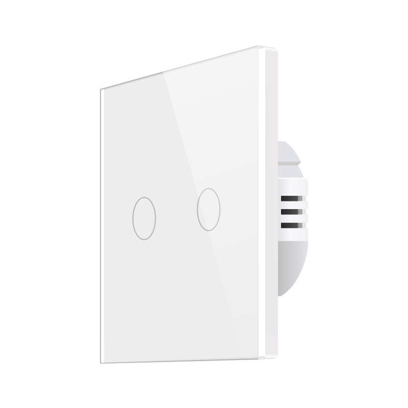 Pametni WiFi prekidač za kućnu upotrebu – jednovodično/neutralno, RF433 daljinsko upravljanje, Alexa tajmer, dodirni upravljanje (100-240V, 10A, razmak rupa 60mm, otporno na plamen ABS)