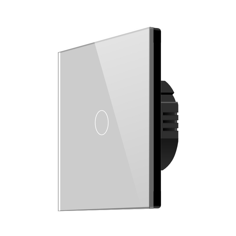 Pametni WiFi prekidač za kućnu upotrebu – jednovodično/neutralno, RF433 daljinsko upravljanje, Alexa tajmer, dodirni upravljanje (100-240V, 10A, razmak rupa 60mm, otporno na plamen ABS)