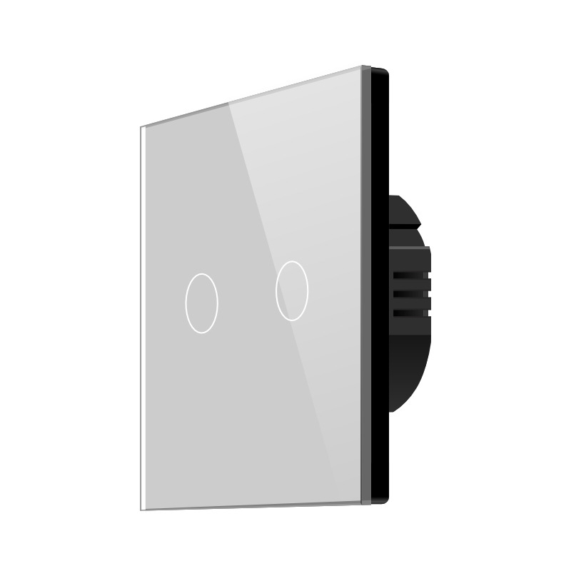 Pametni WiFi prekidač za kućnu upotrebu – jednovodično/neutralno, RF433 daljinsko upravljanje, Alexa tajmer, dodirni upravljanje (100-240V, 10A, razmak rupa 60mm, otporno na plamen ABS)