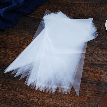 Vrećica za ukrašavanje - debela prozirna jednokratna vrećica za tijesto, trokutasti oblik, PE materijal, paket 50 kom.