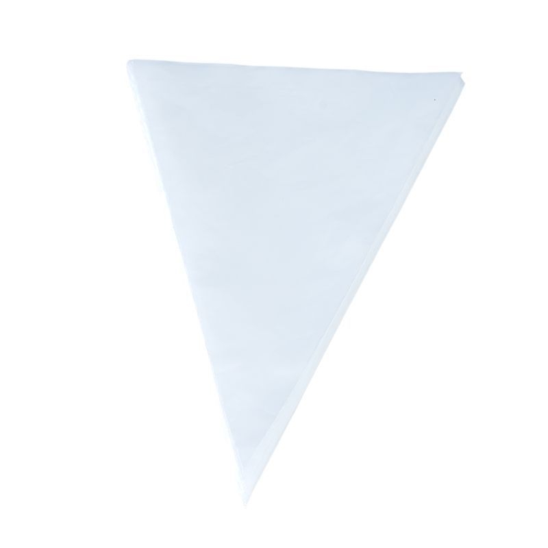 Vrećica za ukrašavanje - debela prozirna jednokratna vrećica za tijesto, trokutasti oblik, PE materijal, paket 50 kom.