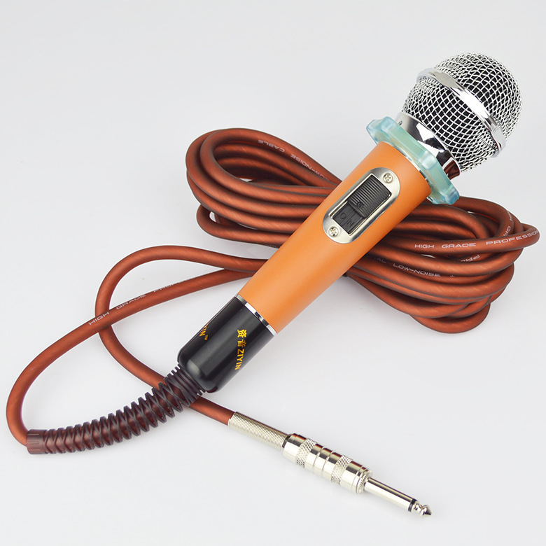 Sound 602 kabelski mikrofon za KTV i kućnu upotrebu, dinamički mikrofon s pokretnom kalemom, odziv frekvencija 40 Hz–20 kHz, SNR ≥95 dB