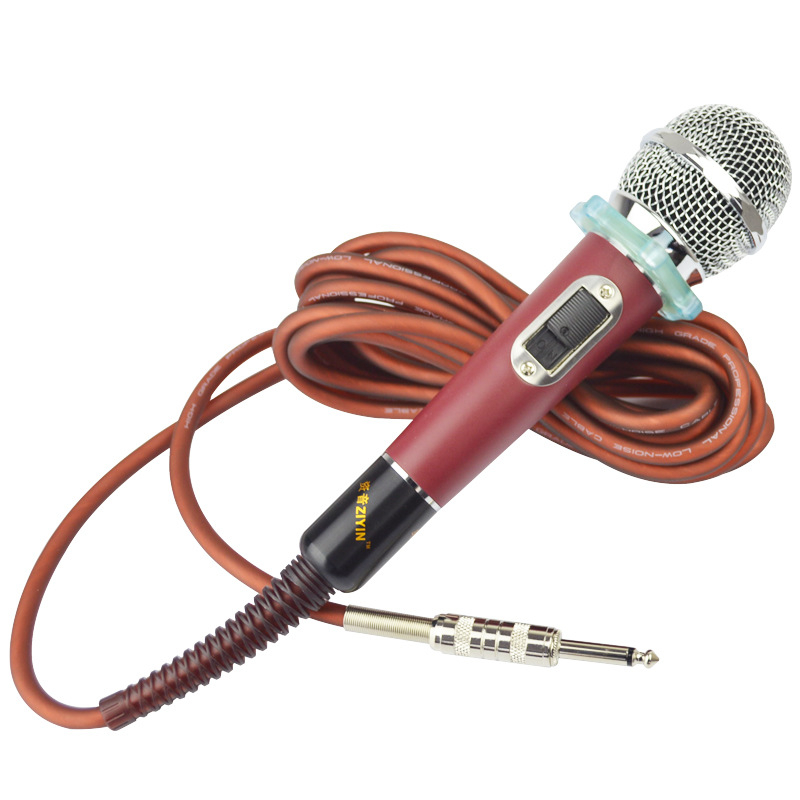 Sound 602 kabelski mikrofon za KTV i kućnu upotrebu, dinamički mikrofon s pokretnom kalemom, odziv frekvencija 40 Hz–20 kHz, SNR ≥95 dB