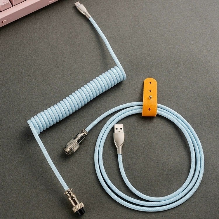 Bitmeite HX3011 zrakoplovni utikač USB podatkovni kabel za proširenje mehaničke tipkovnice, Type-C linija, duljina 1,5 m, kabel od legure