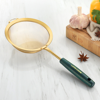 Sită de bucătărie din oțel inoxidabil 304 – antiderapant, logo personalizat, personalizare disponibilă, stil lux ușor