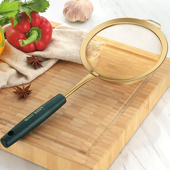 Sită de bucătărie din oțel inoxidabil 304 – antiderapant, logo personalizat, personalizare disponibilă, stil lux ușor