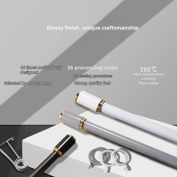 Wantai konzola na závesovú tyč z hliníkovej zliatiny – bočné uchytenie, perforovaná, prispôsobiteľná, moderný minimalistický štýl