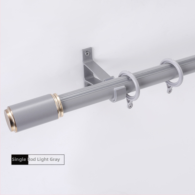 Wantai konzola na závesovú tyč z hliníkovej zliatiny – bočné uchytenie, perforovaná, prispôsobiteľná, moderný minimalistický štýl